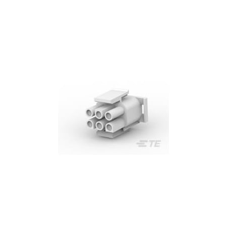 Te Connectivity Power Connector, 6 Contact(S), Female, Crimp Terminal, Plug 1-480704-0
